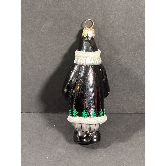 Christopher Radko Santa Claus Ornament Elfin Evening Black Coat with Tree‎ - Picture 8 of 16